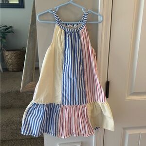 Vineyard Vines Kids Dress - Blue, Red, Yellow Stripes